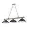 Z-Lite Cordon 3 Light Billiard, Brushed Nickel & Matte Black 2306-3BN-SMB - alternate 8
